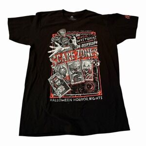 Universal Studios Halloween Horror Nights 2023 T-shirt Men Large  Scare Zones
